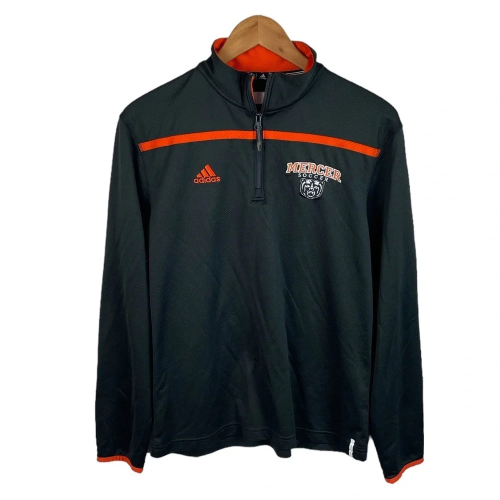 B8 Mens Adidas 1/4 Zip Pullover Mercer Bears Soccer Performance Jacket S
